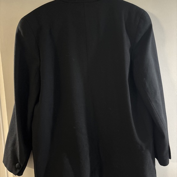 Women's Brooks Brothers Vintage Black Blazer Size 12 100% Wool - Picture 7 of 8